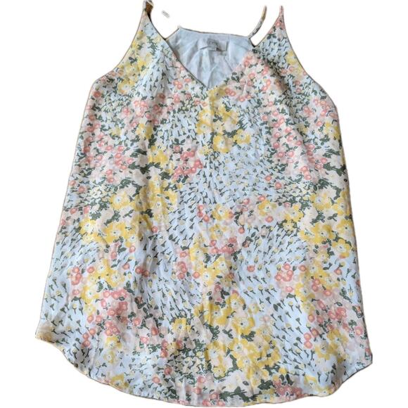 Ann Taylor LOFT Women's Shirt Tank Top Size Small Floral Camisole Flowy Relaxed - Picture 1 of 7